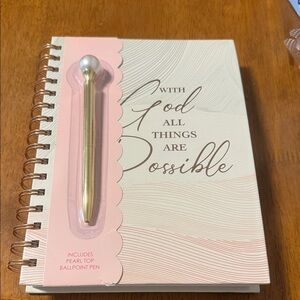 Floral Spiral Notebook with Positive Quotes